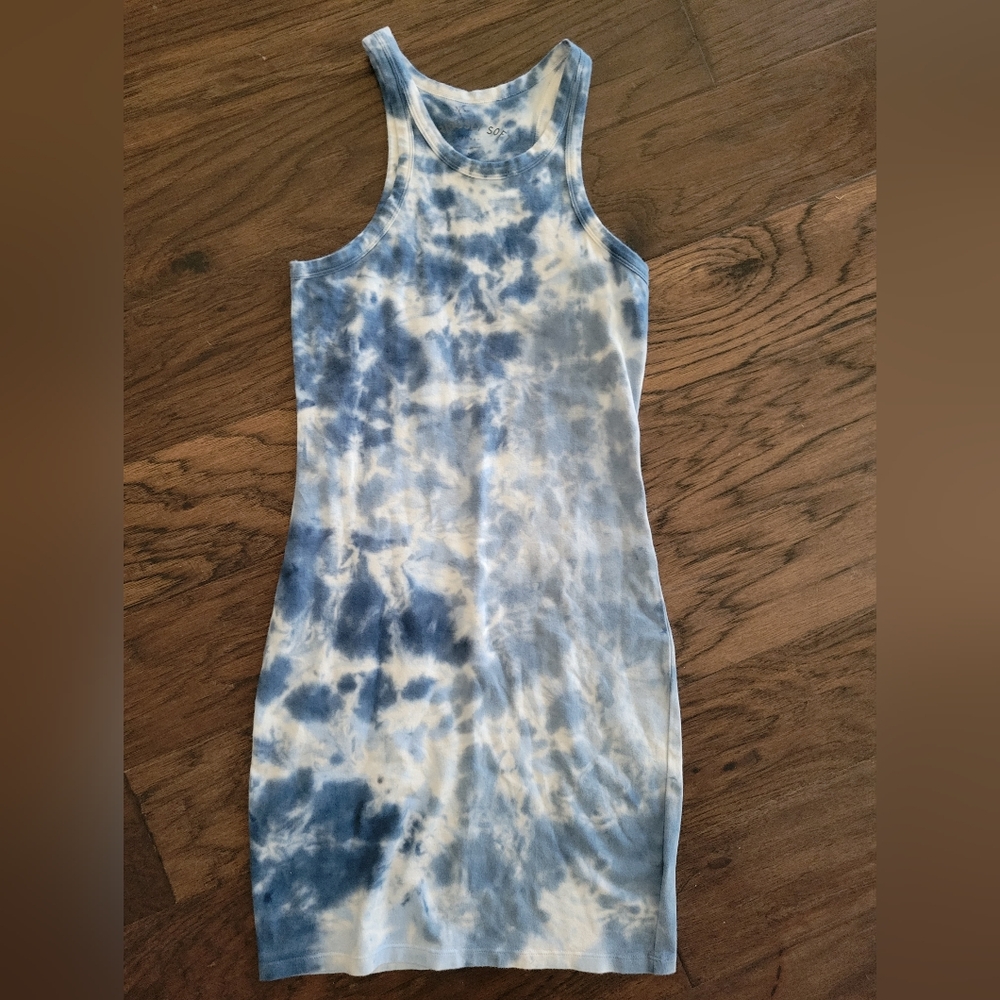 Aero Blue and White Dress. Seriously Soft